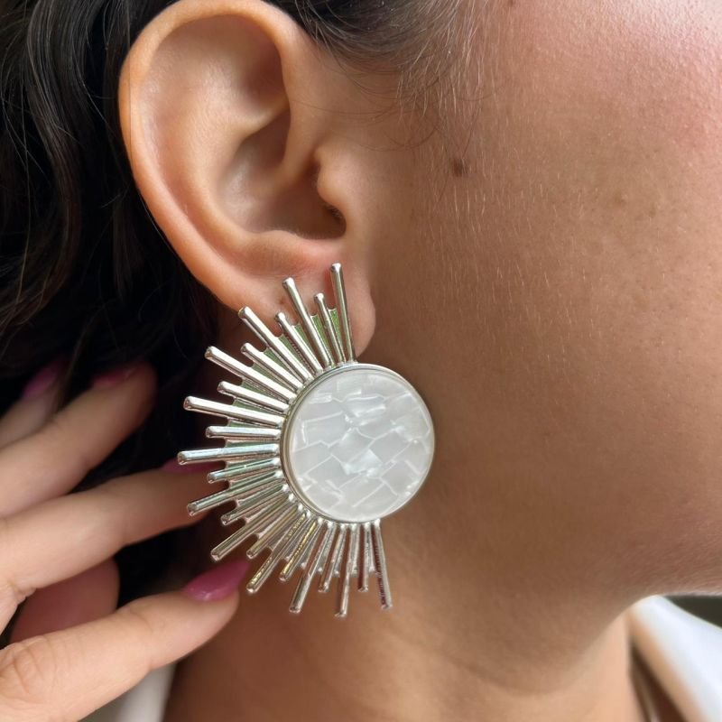 Conjunto Choker Aro + Brinco Biju Fina Dourado/Ródio