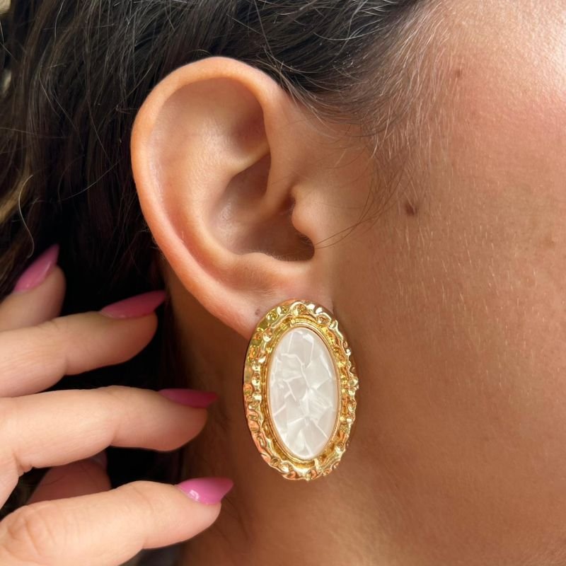 Conjunto Choker Aro + Brinco Biju Fina Dourado/Ródio