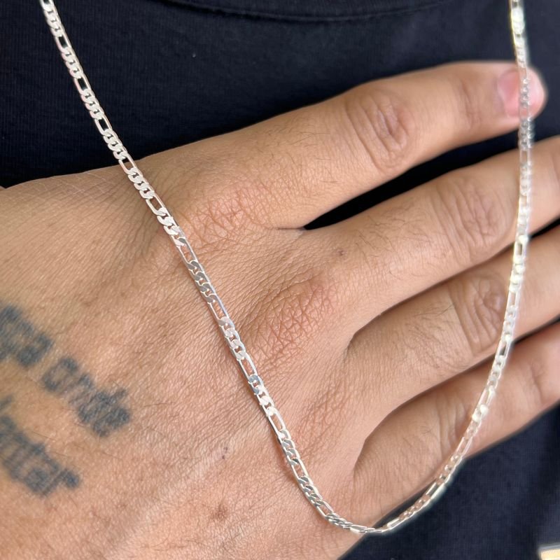 Corrente Masculina 70cm Banho Ouro 18k/Prata 925