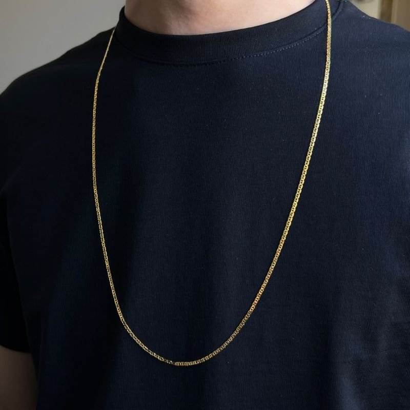 Corrente Masculina Rodrigo Banho Ouro 18k / Prata 925