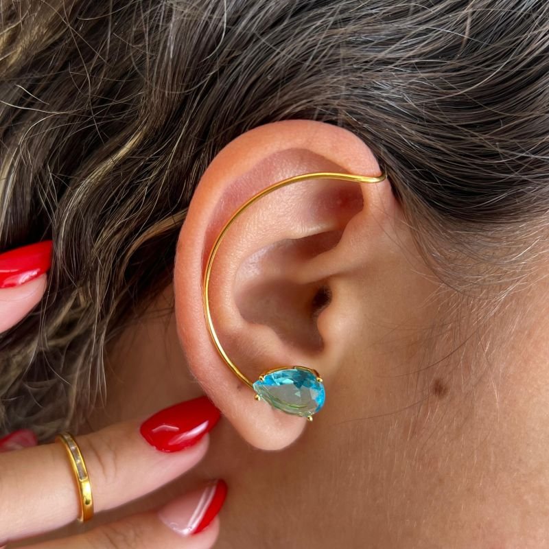 Ear Cuff Banho Ouro 18k