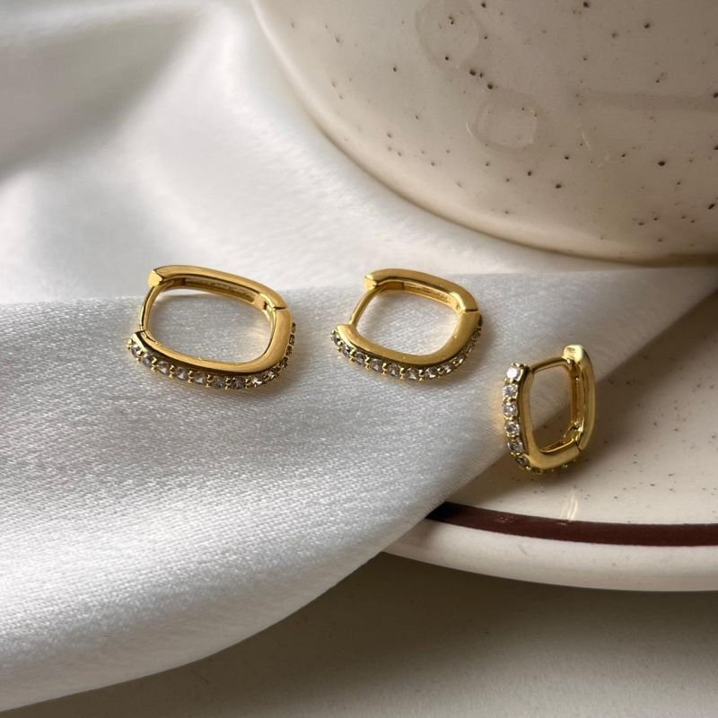 Kit de Brinco Banho Ouro 18k/Prata 925