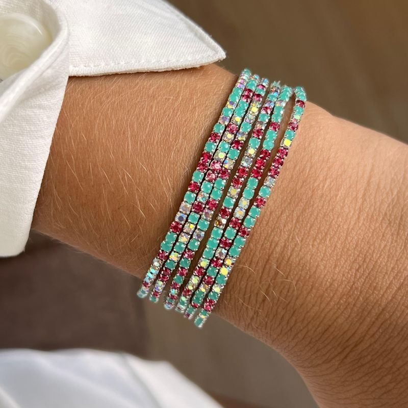 Kit de Pulseira Strass Biju