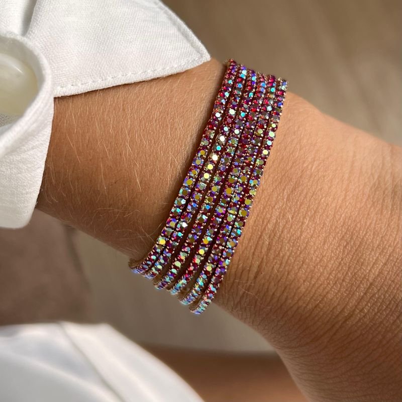Kit de Pulseira Strass Biju