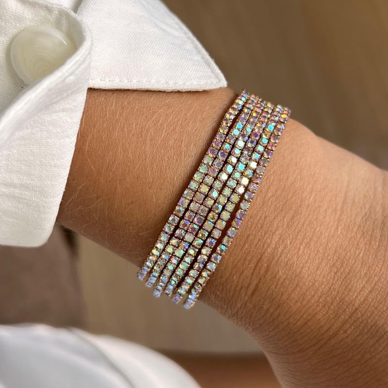 Kit de Pulseira Strass Biju