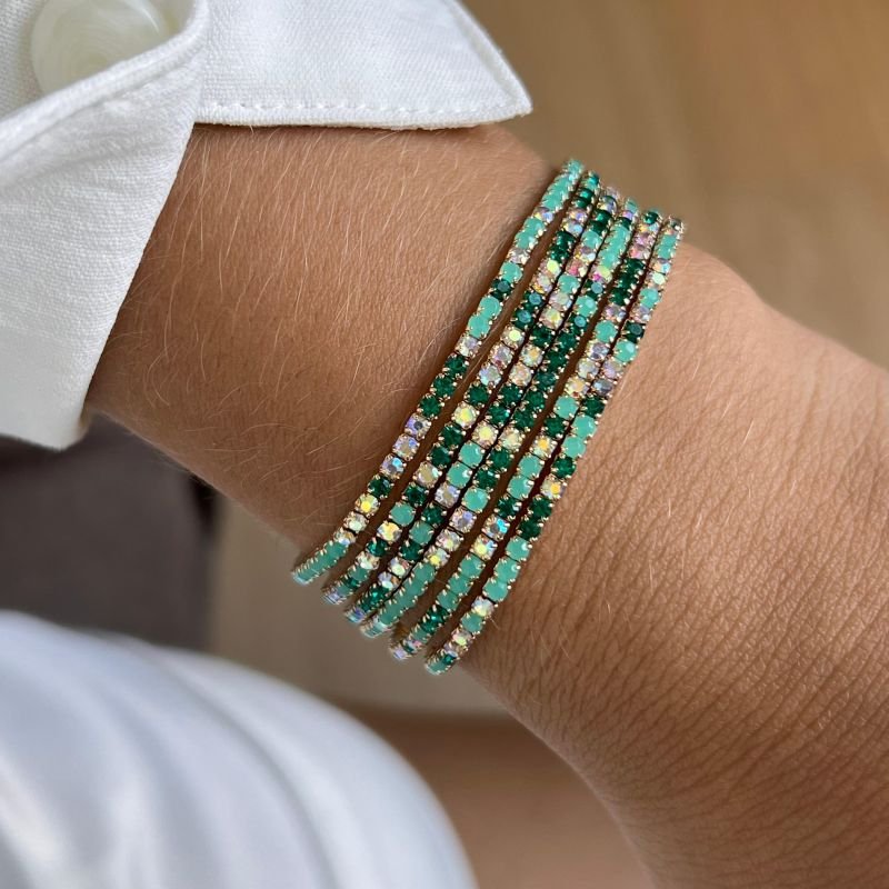 Kit de Pulseira Strass Biju