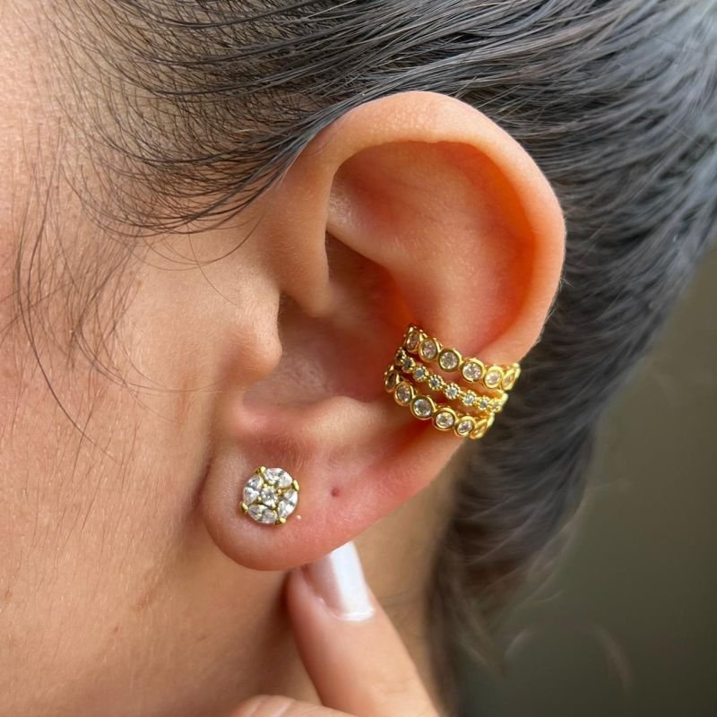 Piercing Fake Banho Ouro18k/Prata 925