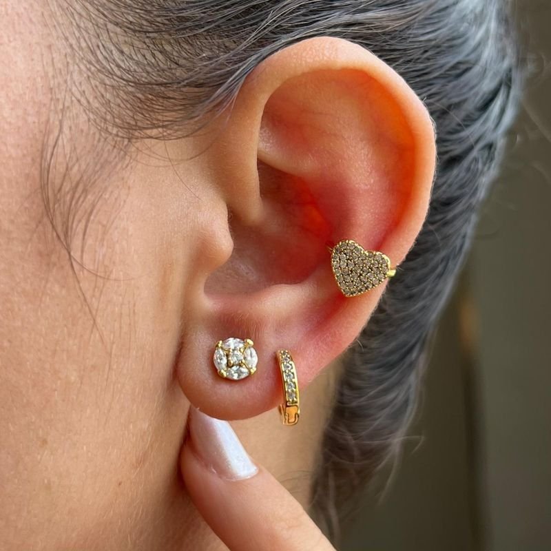 Piercing Fake Banho Ouro18k/Prata 925