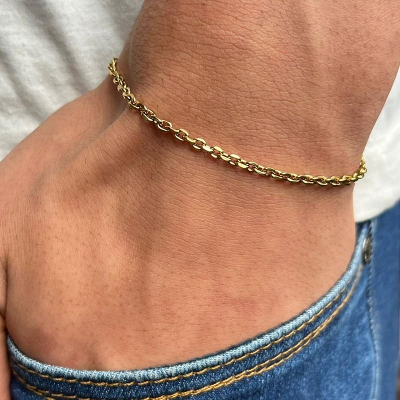 Pulseira Caio Aço Inoxidável Dourado