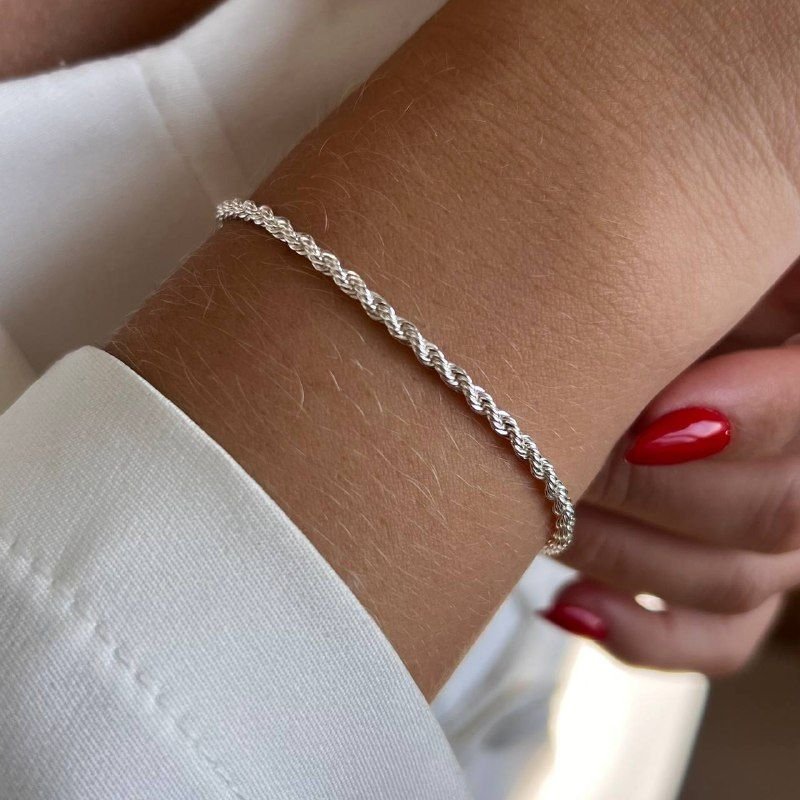 Pulseira Cordão Baiano Banho Ouro 18k/Prata 925