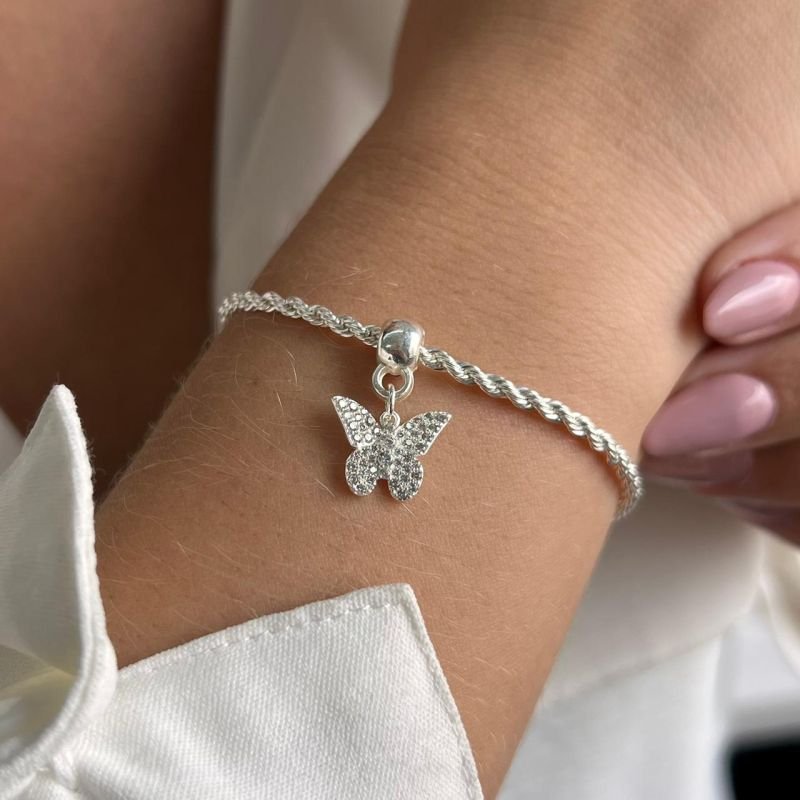 Pulseira Cordão Baiano C/ Pingente Banho Ouro18k/Prata 925