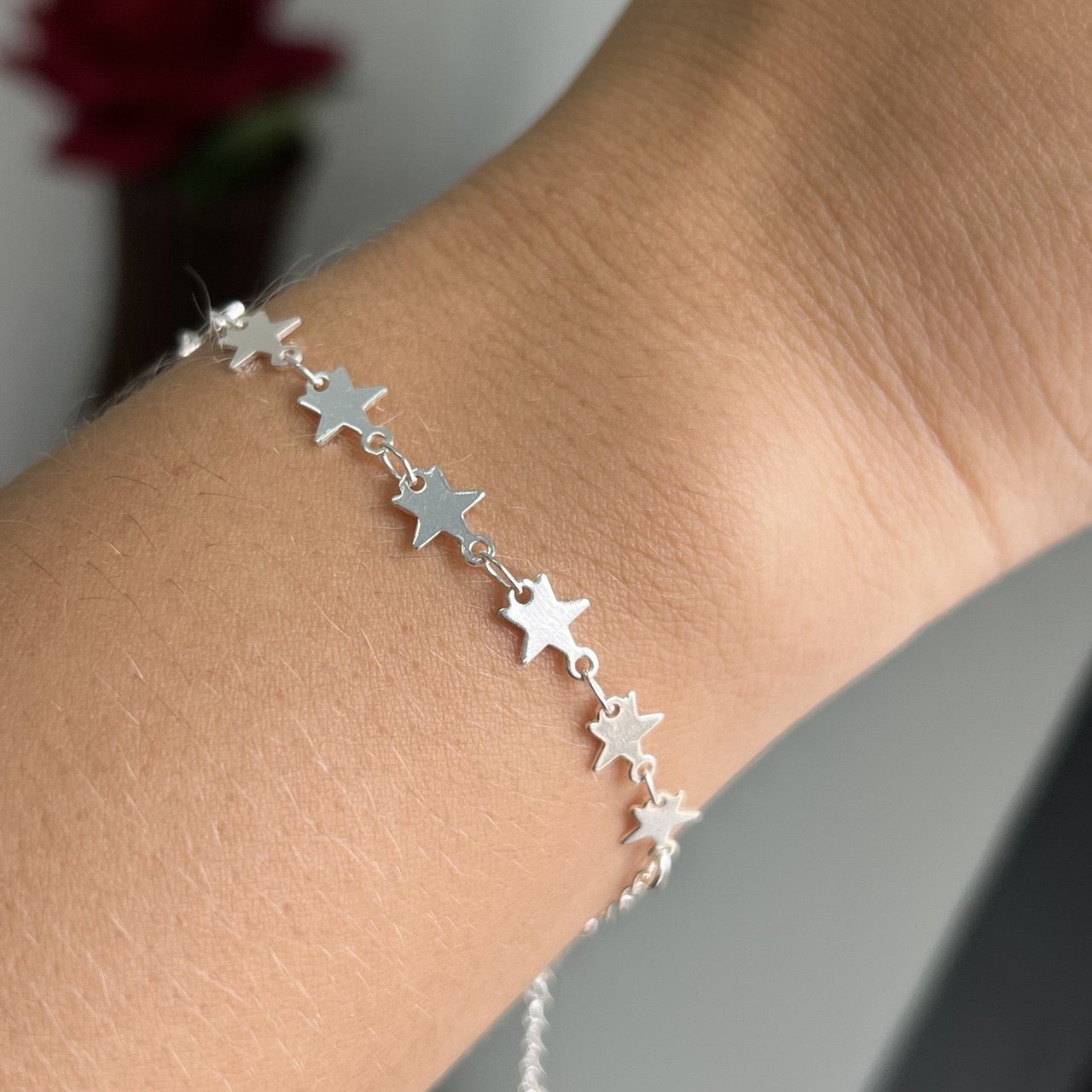 Pulseira Estrela Banho Ouro 18k/Prata 925