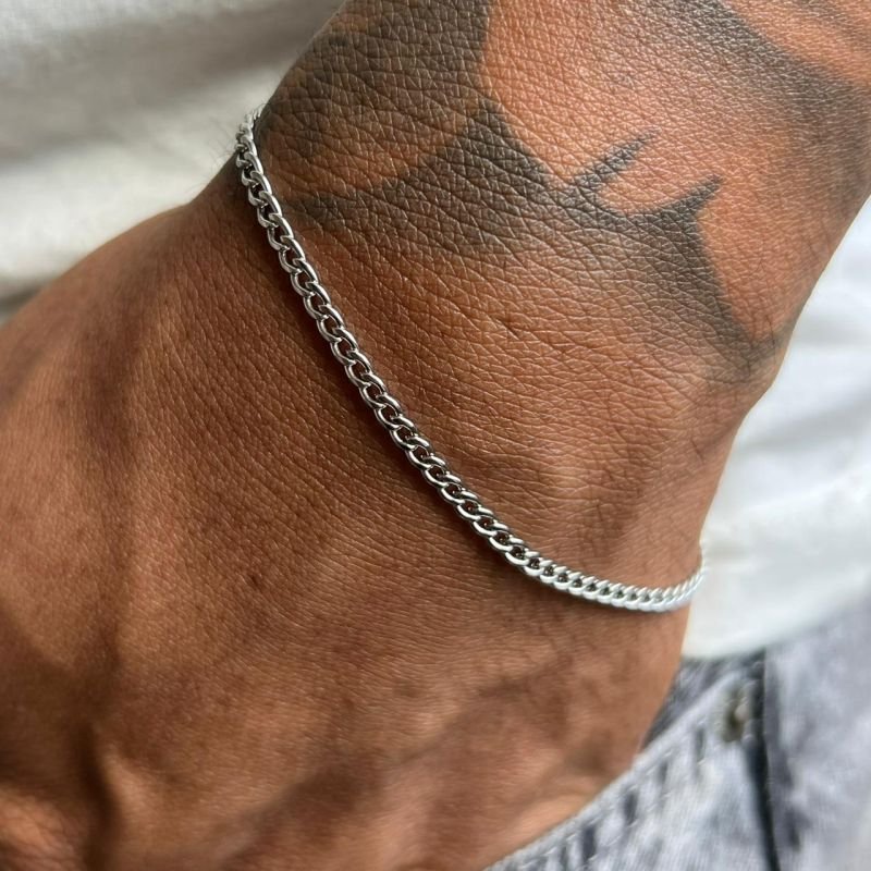 Pulseira Isaac Aço Inoxidável Dourado/Ródio