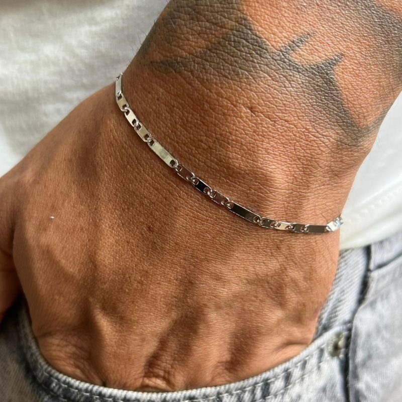 Pulseira Julio Aço Inoxidável Dourado/Ródio