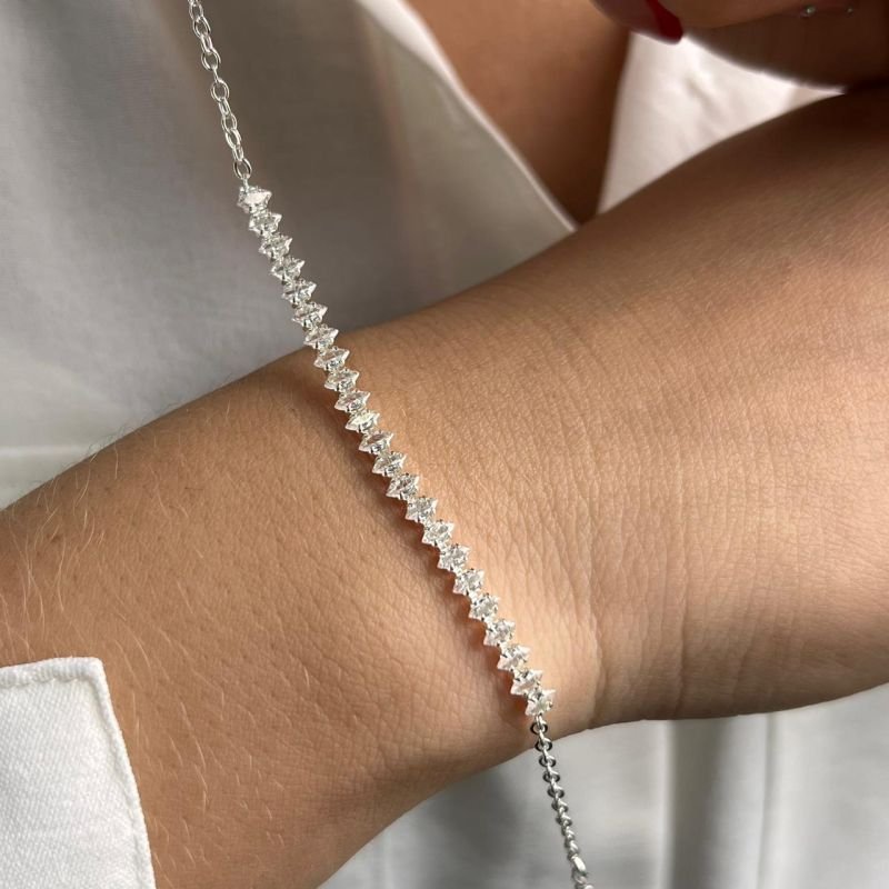 Pulseira Navete Fina Banho Ouro 18k/Prata 925