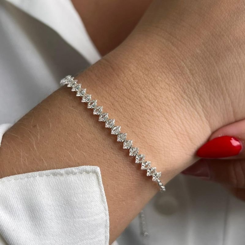 Pulseira Navete Fina Banho Ouro 18k/Prata 925