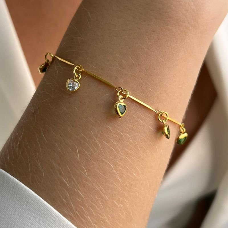 Pulseira Ponto de Luz Banho Ouro 18k/Prata 925