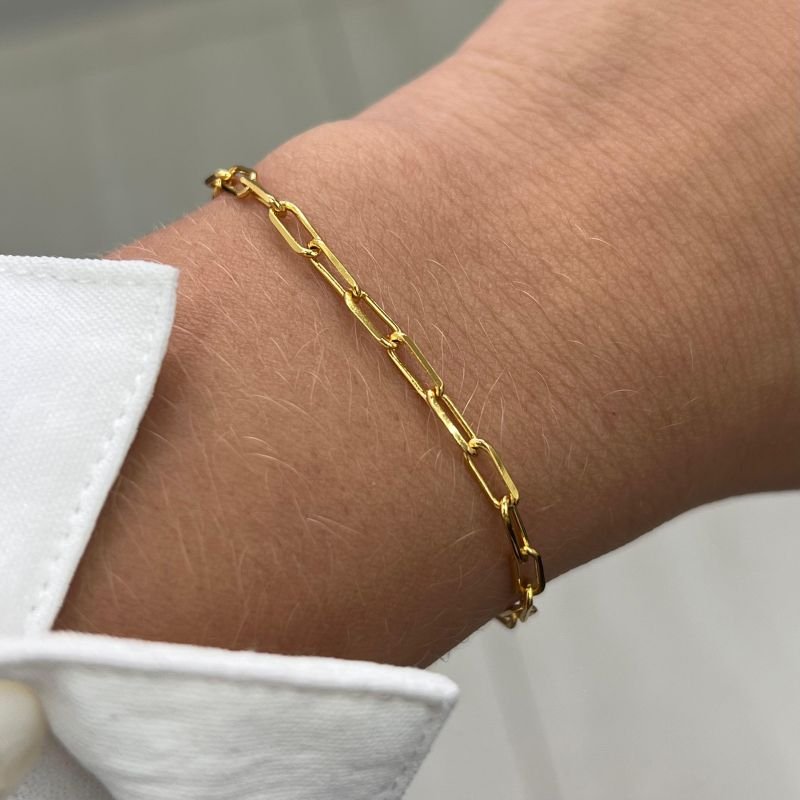 Pulseiras Elo Fino Banho Ouro 18k/Prata 925