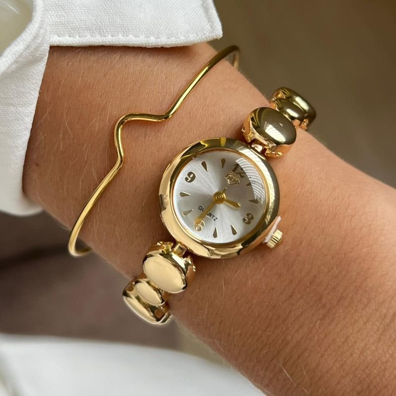 Relógio Feminino Linha Premium Dourado