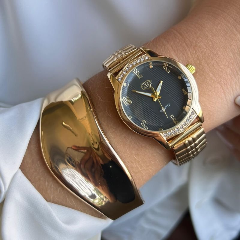 Relógio Feminino Pulseira Elástica Linha Premium