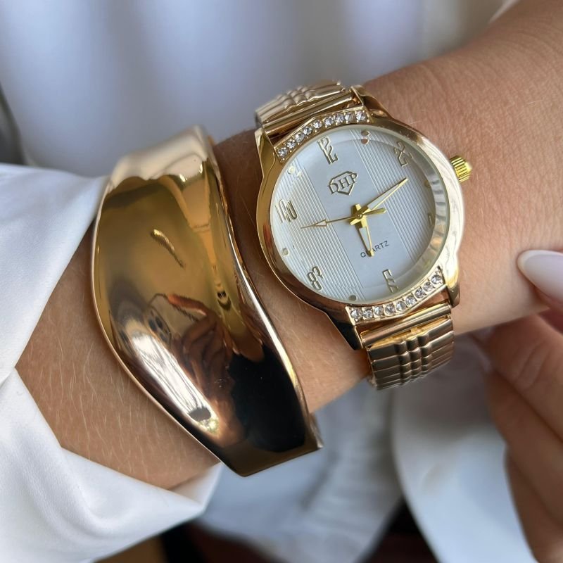 Relógio Feminino Pulseira Elástica Linha Premium