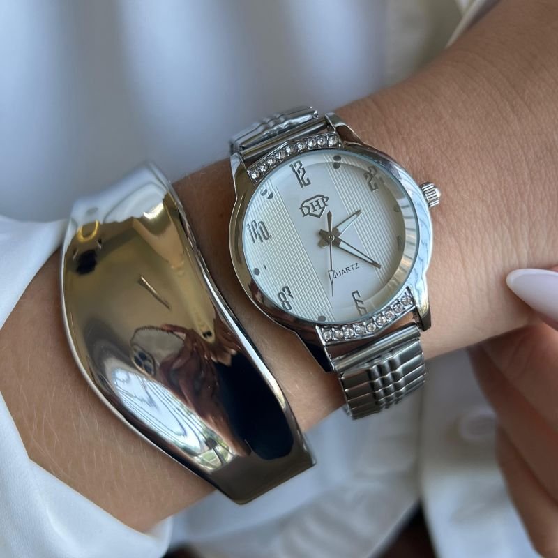Relógio Feminino Pulseira Elástica Linha Premium