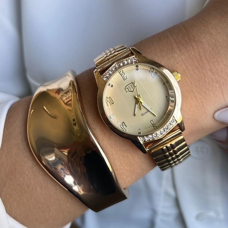 Relógio Feminino Pulseira Elástica Linha Premium