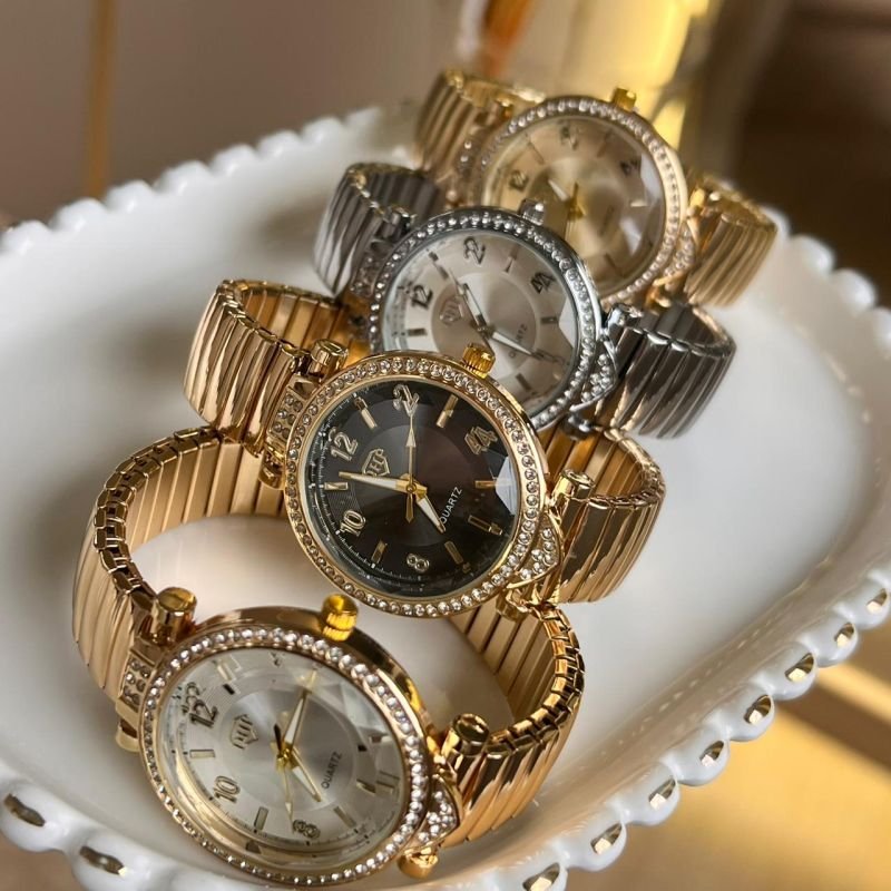 Relógio Feminino Pulseira Elástica