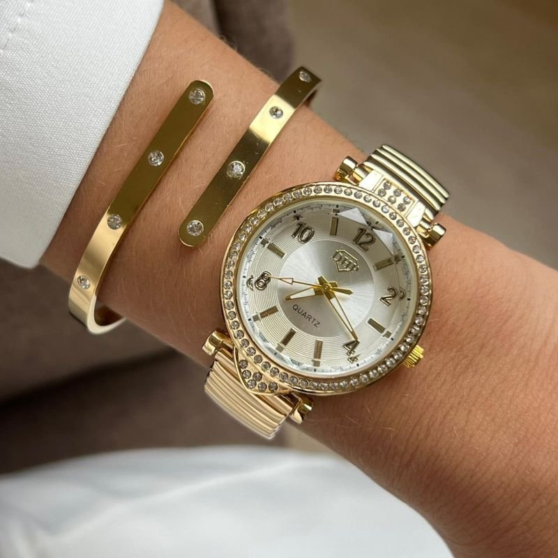 Relógio Feminino Pulseira Elástica