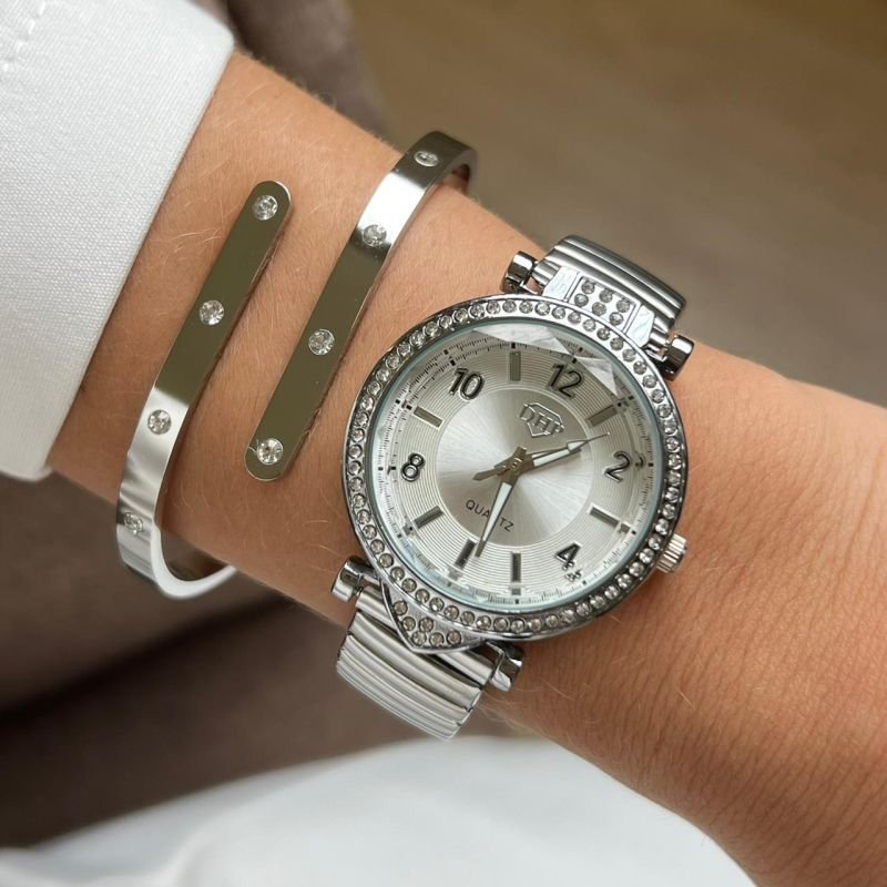 Relógio Feminino Pulseira Elástica
