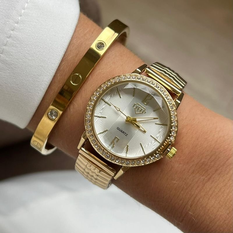 Relógio Feminino Pulseira Elástica Linha Premium
