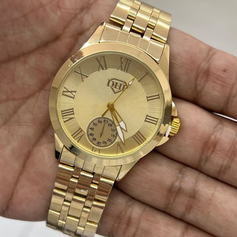 Relógio Masculino Dourado c/ Dourado Linha Premium