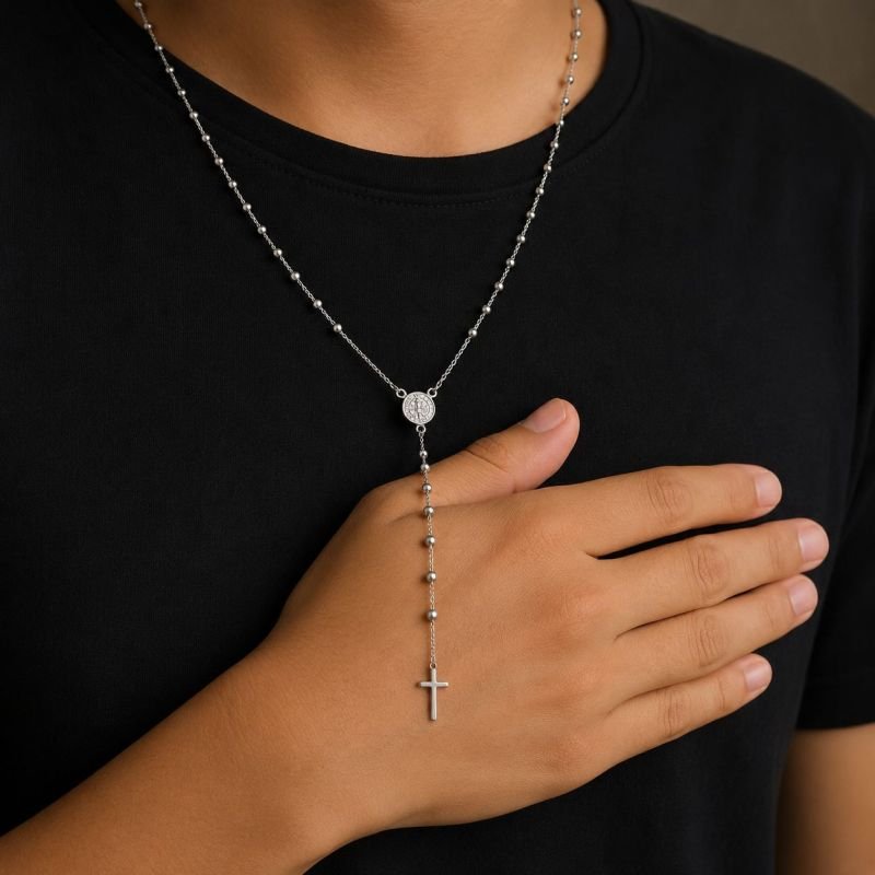 Terço Aço Inoxidável Masculino